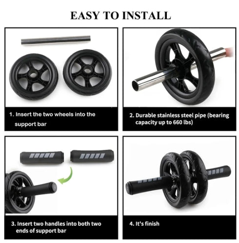 AB Roller Wheel – Silent Home Crunch Artifact for Abdominal Training and Gym Fitness Equipment
